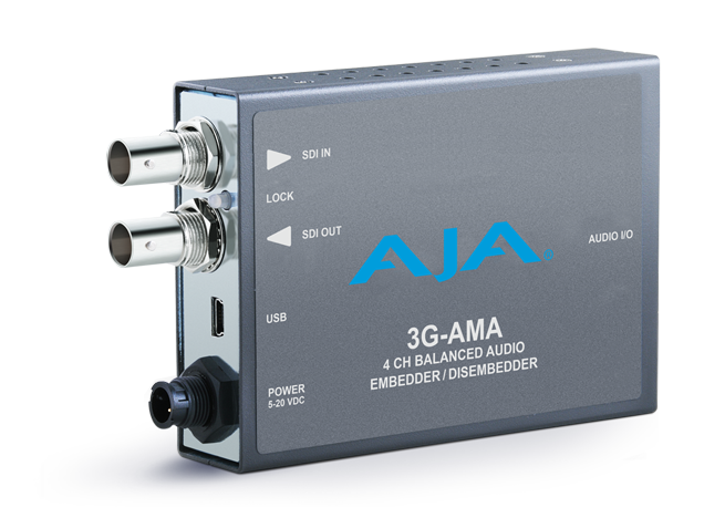 3G-SDI対応アナログオーディオエンベッド/ディスエンベッド